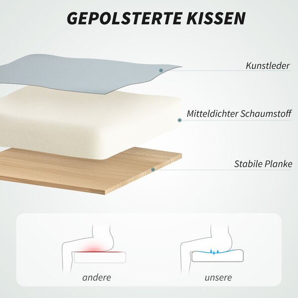 Ergonomická kancelářská židle Vinsetto s houpací funkcí, výškově nastavitelná otočná židle s područky, umělá kůže, světle šedá | Aosom