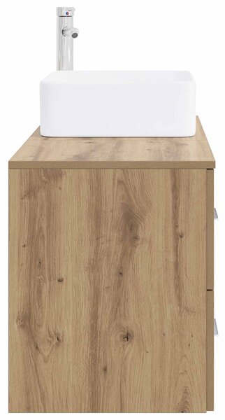 Sada koupelnového nábytku 2 ks Dub artisan Kompozitní dřevo 3403983