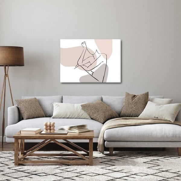 Obraz - Woman body line art N⁰1 (70x50 cm)