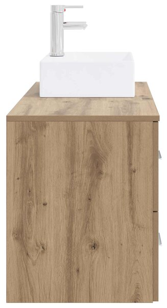 Sada koupelnového nábytku 2 ks Dub artisan Kompozitní dřevo 3403975