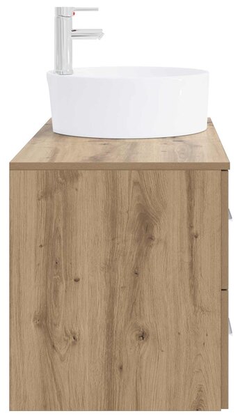 Sada koupelnového nábytku 2 ks Dub artisan Kompozitní dřevo 3403991