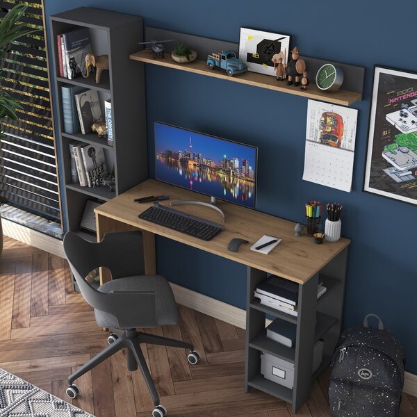 PC stolek Haiti 116 (Ořech + Antracit)
