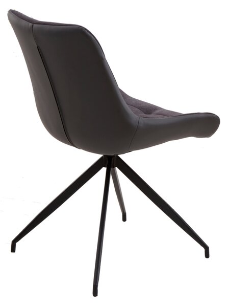Designové židle Amiyah tmavě šedá-černá