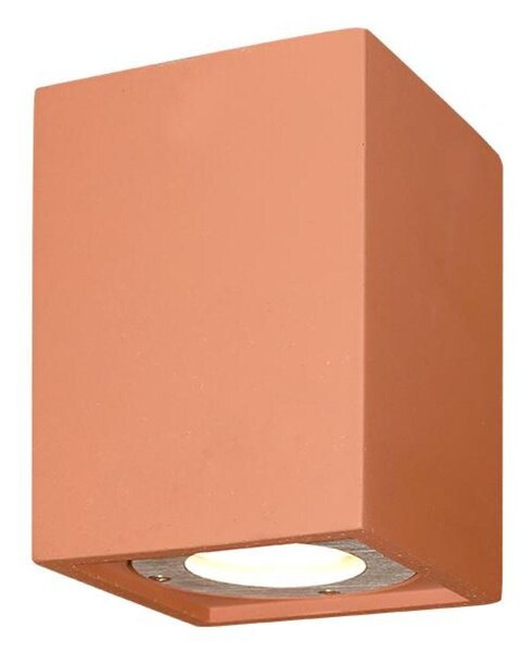 ACA Lighting venkovní hranaté stropní svítidlo beton IP65 GU10, terakota