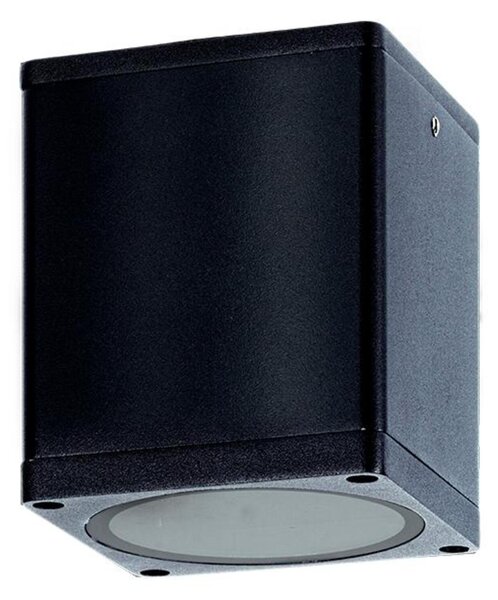 ACA Lighting venkovní hranaté stropní svítidlo GU10 černé, IP65, 230V, max. 35W