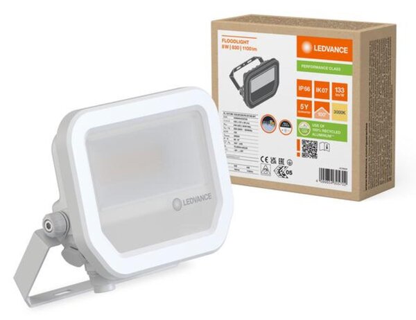 LEDVANCE LED reflektor FL 10 P 8W 1K2LM 830 PS SY100 WT 4099854305702