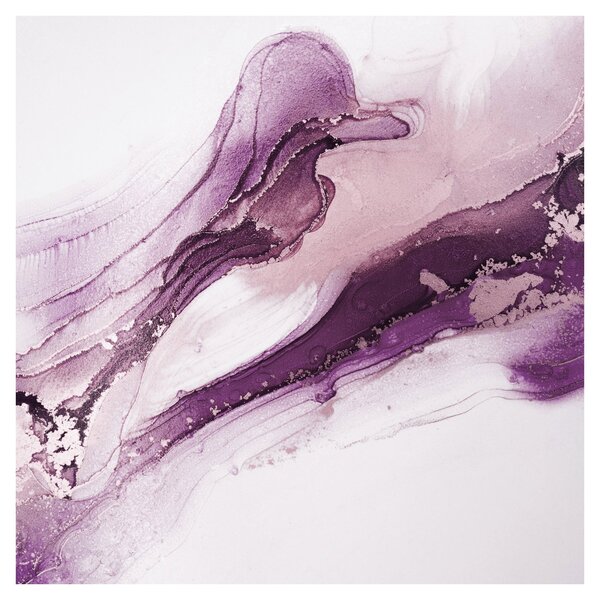 Obraz - Purple fluid art (30x30 cm)
