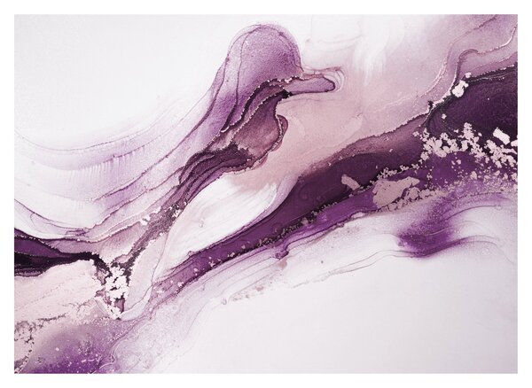 Obraz - Purple fluid art (70x50 cm)