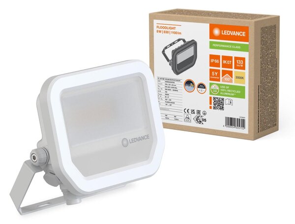 LEDVANCE LED reflektor FL 10 P 8W 1K2LM 830 PS SY100 WT 4099854305702