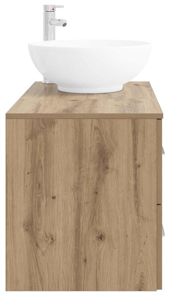 Sada koupelnového nábytku 2 ks Dub artisan Kompozitní dřevo 3403999