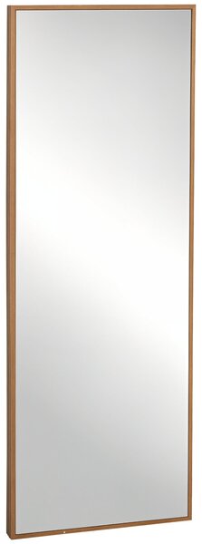 Zrcadlo HOMCOM s rámem z přírodního dřeva 125 x 45cm – Zrcadlo do předsíně, plné délky, zavěsitelné, do obývacího pokoje či ložnice | Aosom