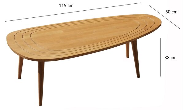 Konferenční stolek Sweeney (Teak)
