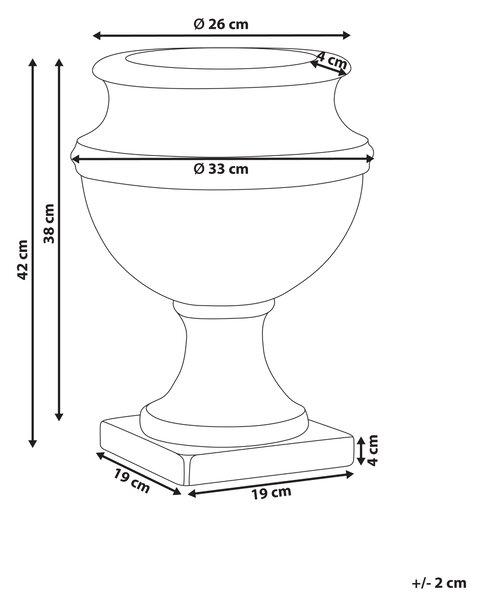 Květináč DESKATI 33 cm Béžová