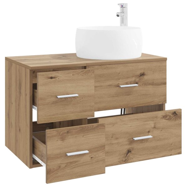 Sada koupelnového nábytku 2 ks Dub artisan Kompozitní dřevo 3404007