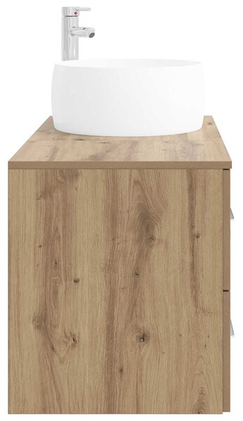 Sada koupelnového nábytku 2 ks Dub artisan Kompozitní dřevo 3404007