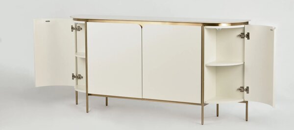 LivinHill Komoda Stilig 180 cm mramor/béžová