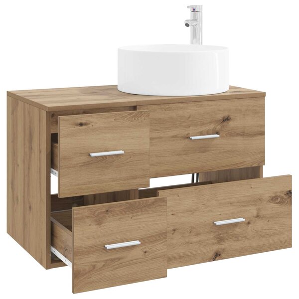 Sada koupelnového nábytku 2 ks Dub artisan Kompozitní dřevo 3404015