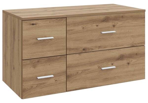 Sada koupelnového nábytku 2 ks Dub artisan Kompozitní dřevo 3404023