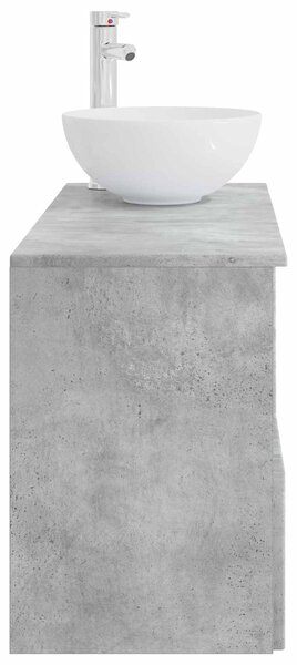 Sada koupelnového nábytku 2 ks Betonově šedá Kompozitní dřevo 3404027