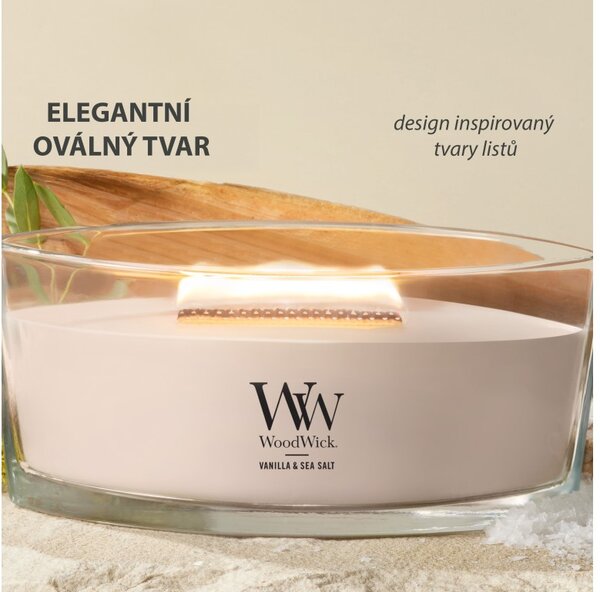 WoodWick Vanilla & Sea Salt svíčka loď