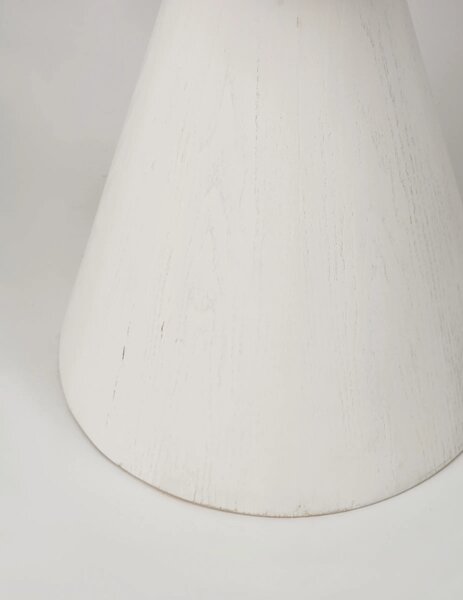 LivinHill Odkládací stolek Florence 40 cm z masivu bílý