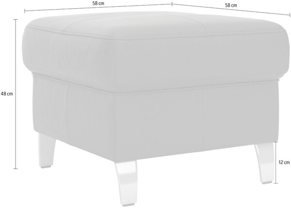 TABURET, kůže, 58/48/58 cm Sit & More - Taburety, Online Only