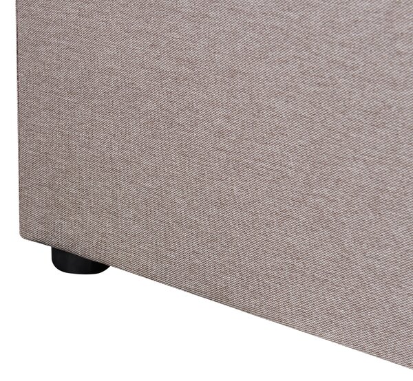 Postel s úložným prostorem Tkanina LAGORD 180 x 200 cm Taupe