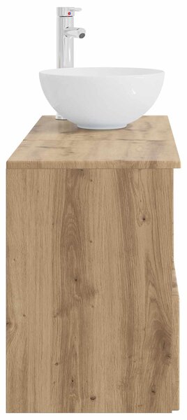 Sada koupelnového nábytku 2 ks Dub artisan Kompozitní dřevo 3404033