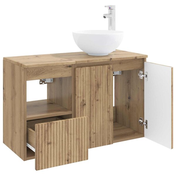 Sada koupelnového nábytku 2 ks Dub artisan Kompozitní dřevo 3404033