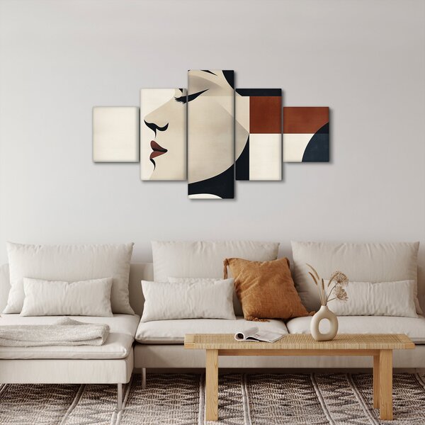 Obraz - Žena z profilu (125x70 cm)