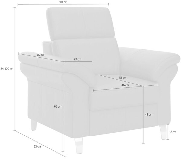 KŘESLO, kůže, červenohnědá Sit & More - Online Only křesla & taburety, Online Only