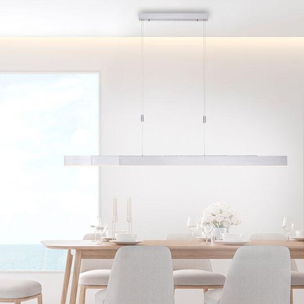 Paul Neuhaus Závěsné LED svítidlo PURE-MOTO, 3x13W, d. 120 cm, 2700-5000K, nastavitelné Barva: Hliník