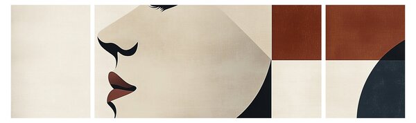 Obraz - Žena z profilu (170x50 cm)