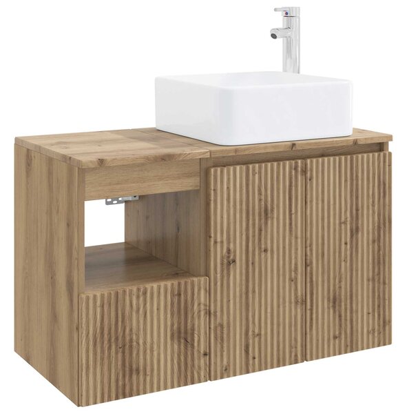 Sada koupelnového nábytku 2 ks Dub artisan Kompozitní dřevo 3404073
