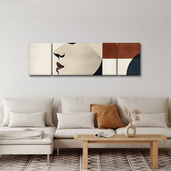 Obraz - Žena z profilu (170x50 cm)