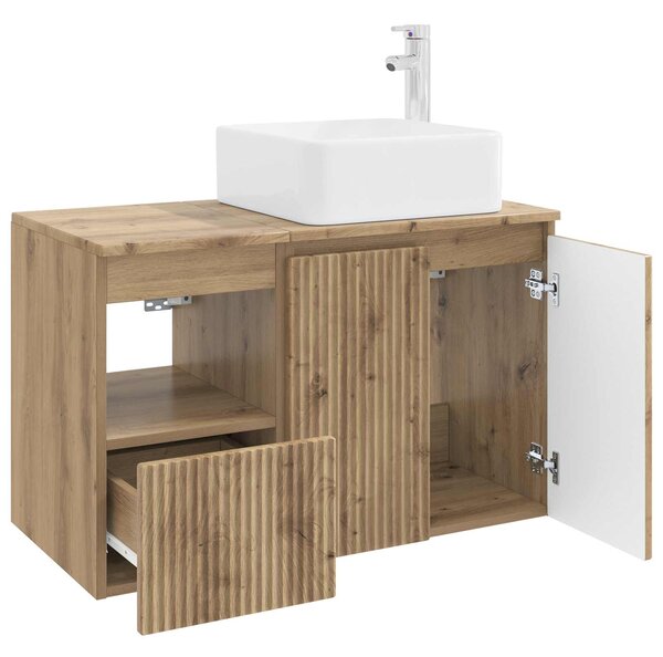 Sada koupelnového nábytku 2 ks Dub artisan Kompozitní dřevo 3404073