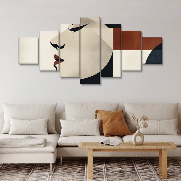 Obraz - Žena z profilu (210x100 cm)