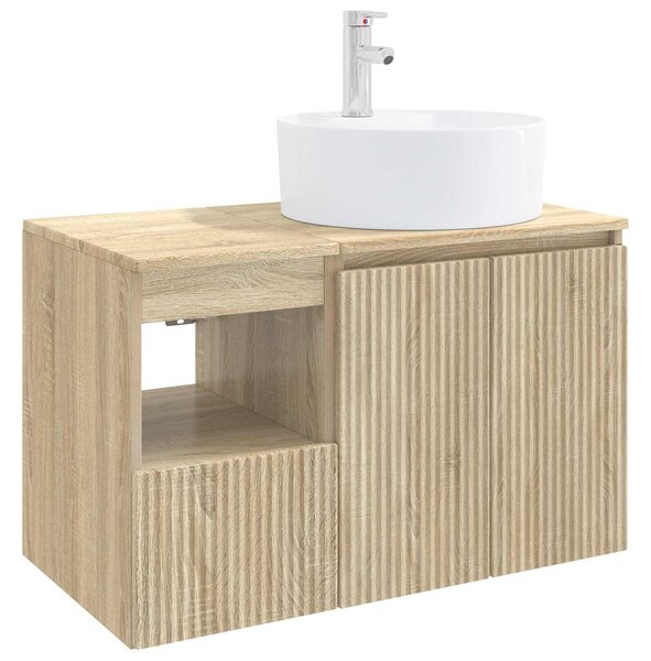 Sada koupelnového nábytku 2 ks Dub sonoma Kompozitní dřevo 3404076