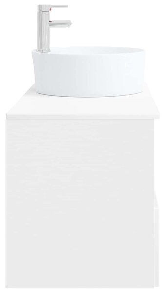 Sada koupelnového nábytku 2 ks Bílá Kompozitní dřevo 3404074