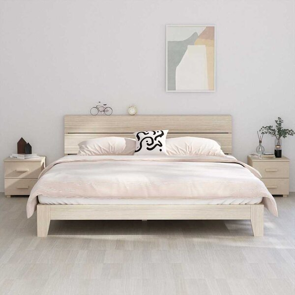 Noční stolky HAMAR 2ks medově hnědé 40x35x44,5 cm masivní dřevo 340408