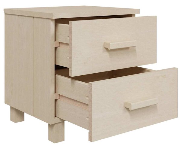 Noční stolky HAMAR 2ks medově hnědé 40x35x44,5 cm masivní dřevo 340408