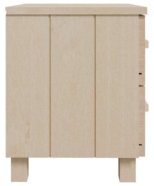 Noční stolky HAMAR 2ks medově hnědé 40x35x44,5 cm masivní dřevo 340408