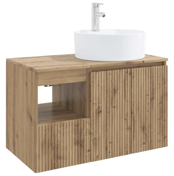 Sada koupelnového nábytku 2 ks Dub artisan Kompozitní dřevo 3404083