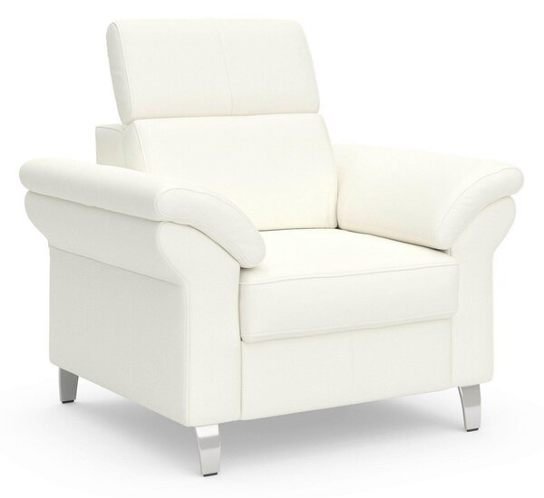 KŘESLO, kůže, bílá Sit & More - Online Only křesla & taburety, Online Only