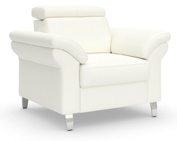 KŘESLO, kůže, bílá Sit & More - Online Only křesla & taburety, Online Only