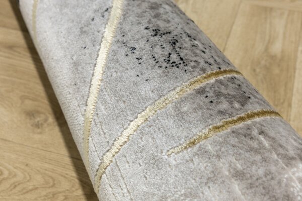 Koberec Kashmir KR288S černý / bílý kruh