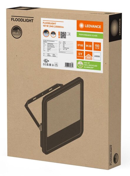 LEDVANCE LED reflektor FL 250 P 167W 25KLM 840 PS SY100 WT 4099854306624