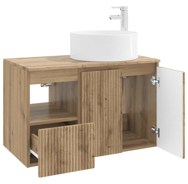 Sada koupelnového nábytku 2 ks Dub artisan Kompozitní dřevo 3404113