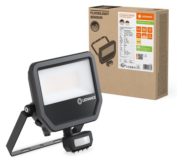 LEDVANCE LED reflektor FL 50 SN P 41W 6KLM 830 PS SY100 BK 4099854306860