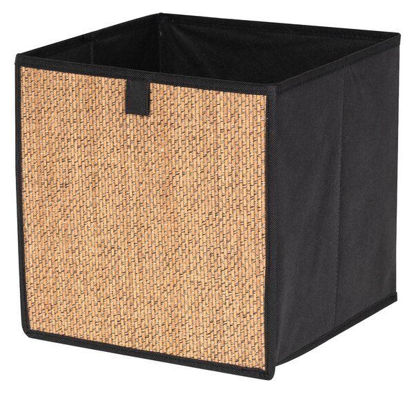 Sinsay - Úložný box s bambusovým čelem - černá